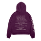 Tangled Up Tracklist Plum Hoodie